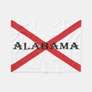 Alabama und Flag Fleece Blanket