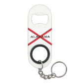 Alabama und Flag kccn Mini Flaschenöffner (Rückseite)