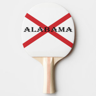 Alabama und Flag Pong Paddle Black cn Tischtennis Schläger
