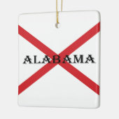 Alabama und Flag Square Ornament (Links)
