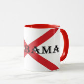 Alabama und Flag Tasse (VorderseiteRechts)