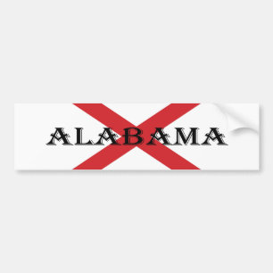 Alabama und Flaggen Autoaufkleber