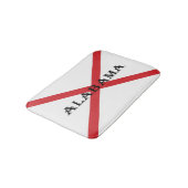 Alabama und Flaggen Badematte (Schrägansicht)