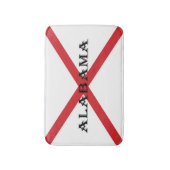 Alabama und Flaggen Badematte (Vorderseite Vertikal)