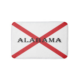 Alabama und Flaggen Badematte