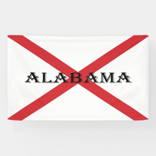 Alabama und Flaggen Banner (Horizontal)