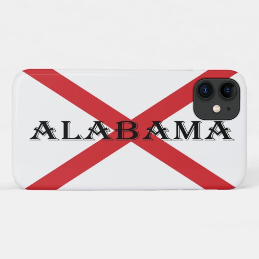 Alabama und Flaggen Case-Mate iPhone Hülle (Rückseite (Horizontal))