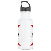 Alabama und Flaggen Edelstahlflasche (Rückseite)