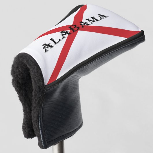Alabama und Flaggen Golf Headcover (3/4 Vorderseite)