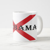 Alabama und Flaggen Jumbo-Tasse (Vorderseite Rechts)