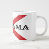 Alabama und Flaggen Jumbo-Tasse (Rechts)