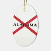 Alabama und Flaggen Keramik Ornament (Links)