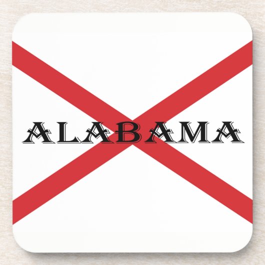 Alabama und Flaggenküste Getränkeuntersetzer (Vorderseite)