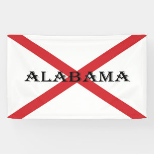 Alabama und Flaggenstaat Banner