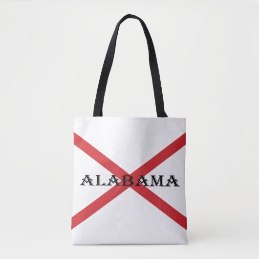 Alabama und Flaggenstaat Tasche (Vorderseite)
