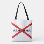 Alabama und Flaggenstaat Tasche (Rückseite)
