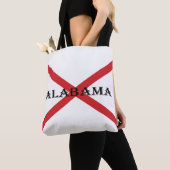 Alabama und Flaggenstaat Tasche (Von Nahem)