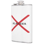 Alabama und Flaggenzeichen Flachmann (Links)