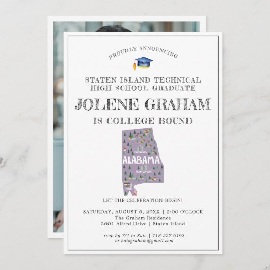 Alabama | Uni Bound Graduation Party (Vorne/Hinten)