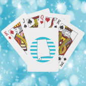 Alabama US Staat Kontur Retro Blue Circle Spielkarten