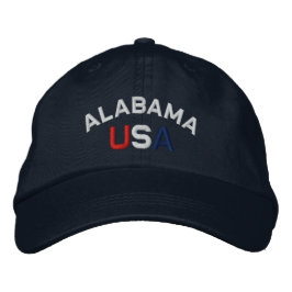 Alabama USA bestickt mit Navy Blue Hat Bestickte Baseballkappe