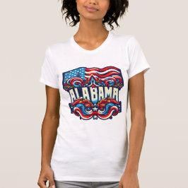 Alabama USA Flag Graphic T-Shirt