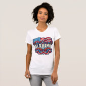 Alabama USA Flag Graphic T-Shirt (Vorne ganz)