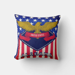 Alabama USA Flag Kissen