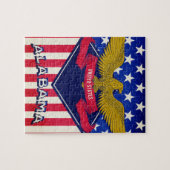 Alabama USA Flag Puzzle (Horizontal)