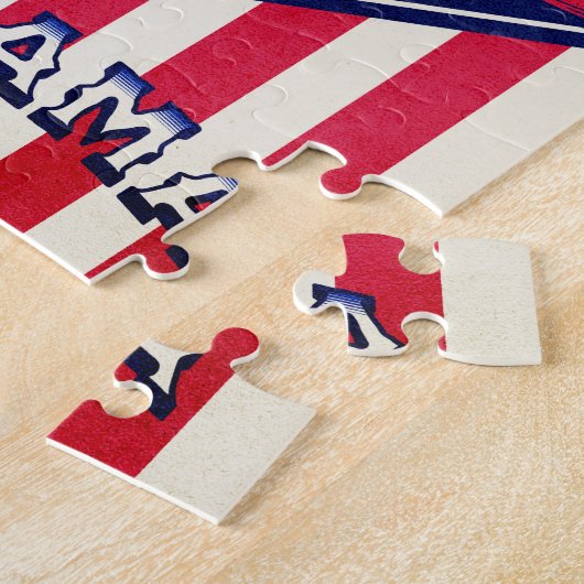 Alabama USA Flag Puzzle (Seite)