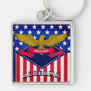 Alabama USA Flag Schlüsselanhänger