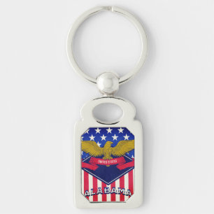 Alabama USA Flag Schlüsselanhänger