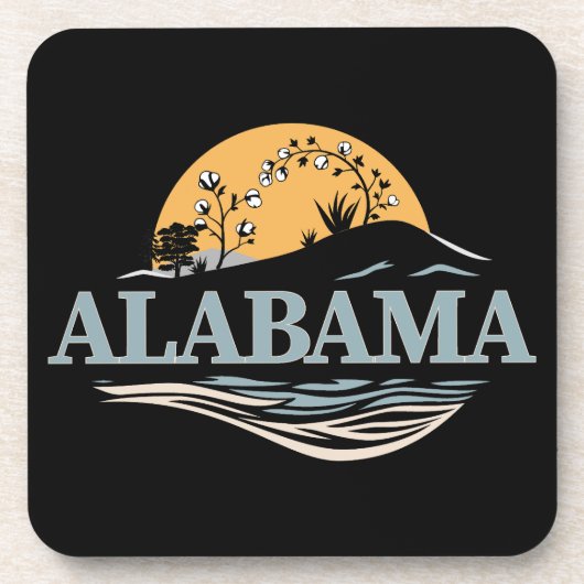 Alabama USA Getränkeuntersetzer (Vorderseite)