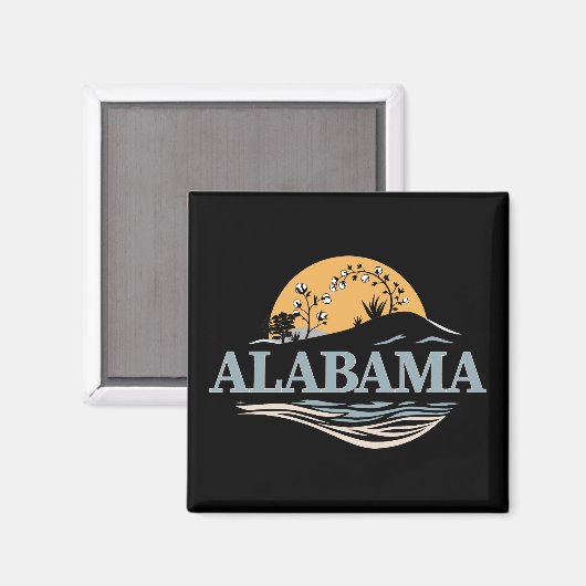 Alabama USA Magnet (Vorderseite/Rückseite)