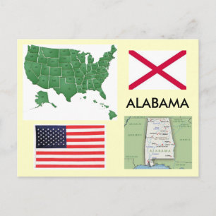 Alabama, USA Postkarte