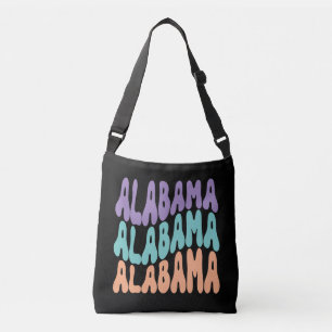 Alabama USA Staat Retrodesign Crossbody Bags Tragetaschen Mit Langen Trägern