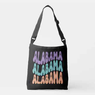 Alabama USA Staat Retrodesign Crossbody Bags Tragetaschen Mit Langen Trägern