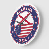 Alabama, USA Staaten, Alabama Große Wanduhr (Winkel)