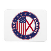 Alabama, USA Staaten, Alabama Magnet (Horizontal)