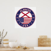 Alabama, USA Staaten, Alabama Poster (Küche)