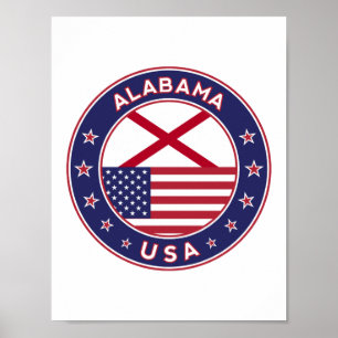 Alabama, USA Staaten, Alabama Poster
