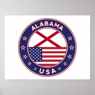 Alabama, USA Staaten, Alabama Poster