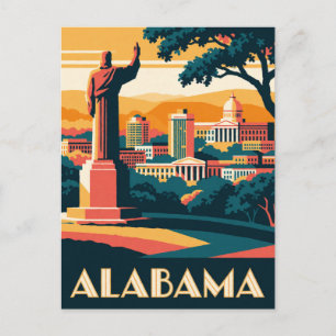 Alabama USA Südstaaten-Geschichte und Küstenreise Postkarte