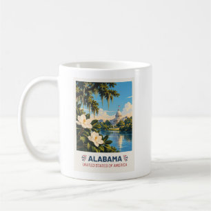 Alabama USA – Vintage-Reisebecher Kaffeetasse