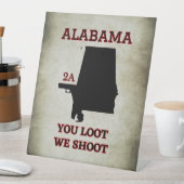 Alabama: Verteidigen Sie Ihren zweiten Änderungsan Sockelschild (In Situ)