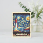 Alabama | Vincent Van Gogh Inspiriert Postkarte (Stehend Vorderseite)