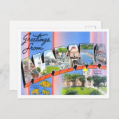 Alabama Vintag Big Letters Postcard Postkarte (Vorne/Hinten)
