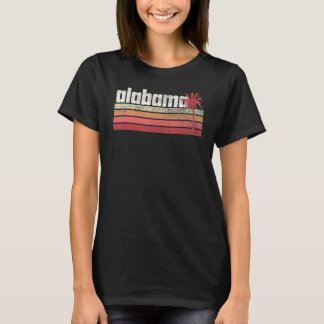 Alabama Vintag Retro 70er 80er 90s Beach Palm Tre T-Shirt