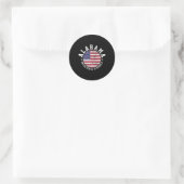 Alabama Vintag Runder Aufkleber (Tasche)
