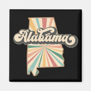 Alabama Vintage Farbkarte Magnet